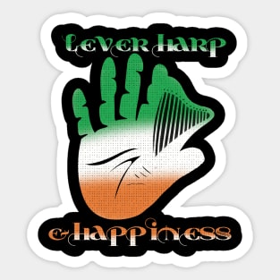 Lever Harp  & Happiness Sticker